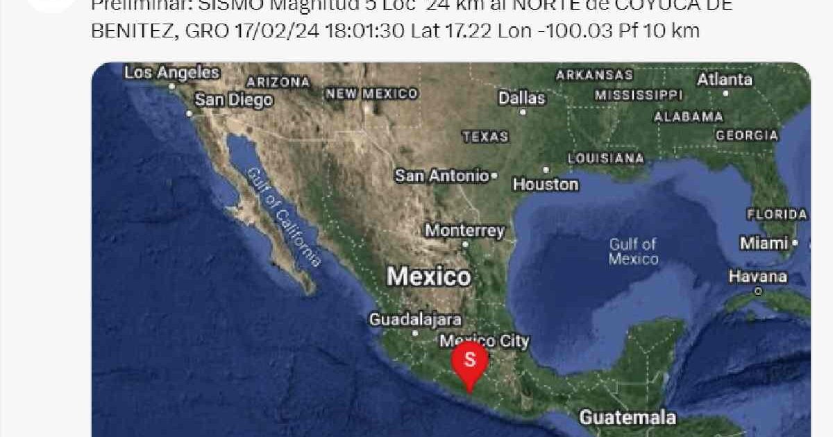 Sismos de 5 0 en Guerrero activa alerta en la Ciudad de México