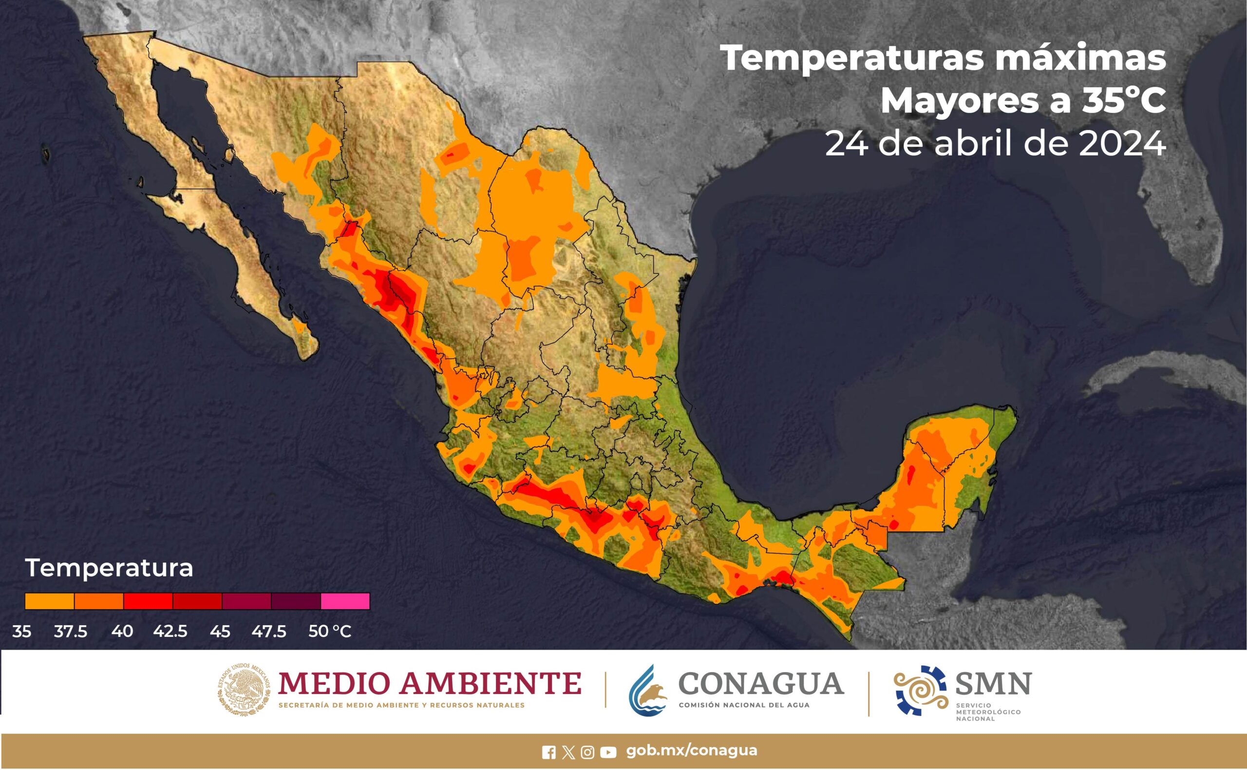 Clima Sinaloa 24 de abril: Se espera calor extremo de 45°C