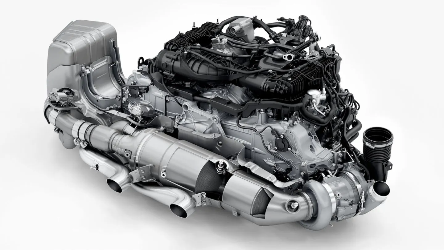Porsche 911 Hybrid sistema de propulsión motor, turbo