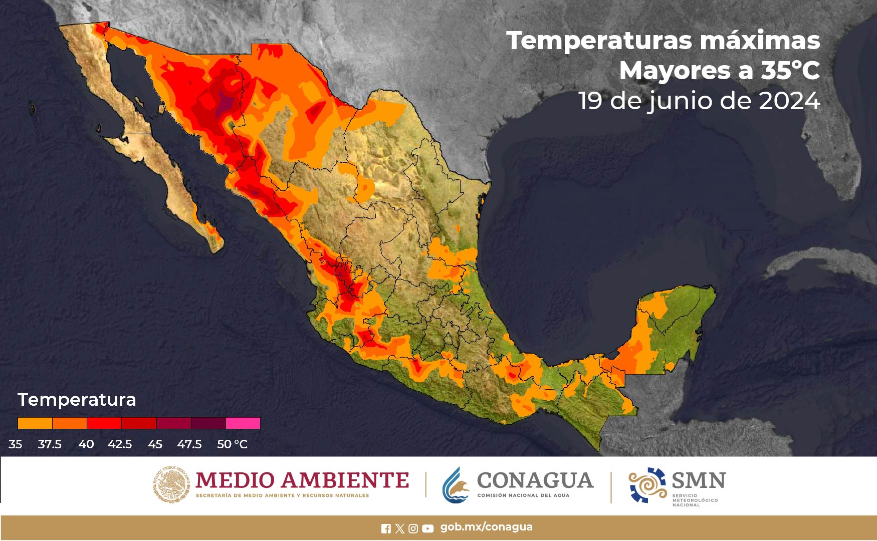 Clima Sinaloa 19 de junio: se prevé hasta 45°C