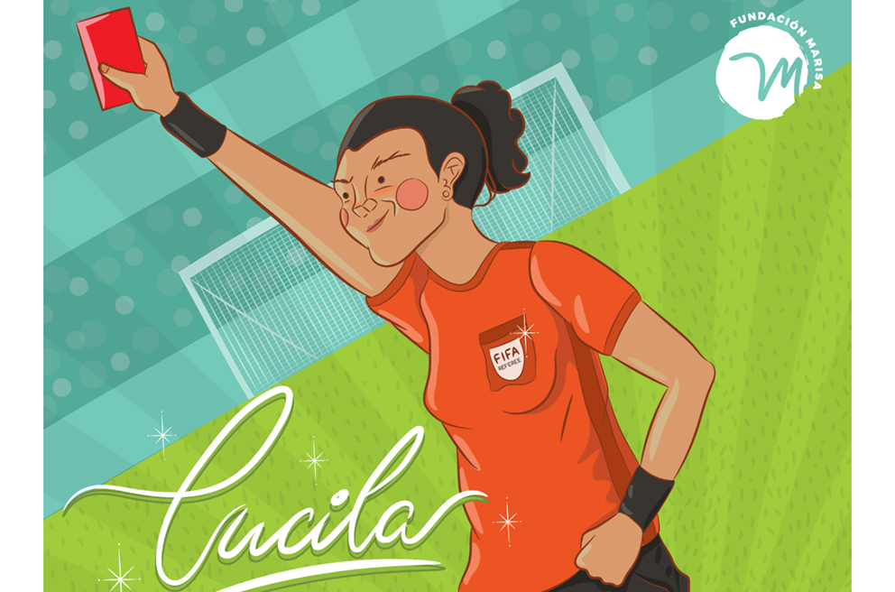 Una amiga la invitó a trabajar como árbitra para que cambiara de empleo y tuviera tiempo de jugar. Ilustración: Diana Vega