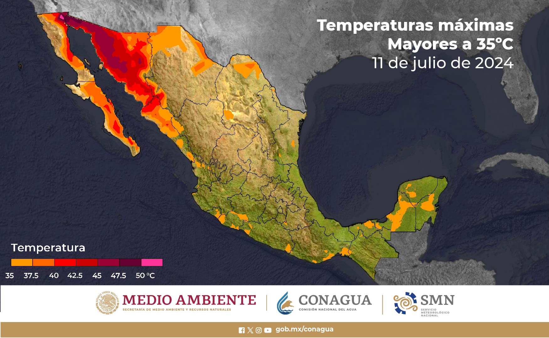 Clima, Calor, México, Sinaloa, Clima Sinaloa, 11 de julio, Lluvias, Lluvias fuertes