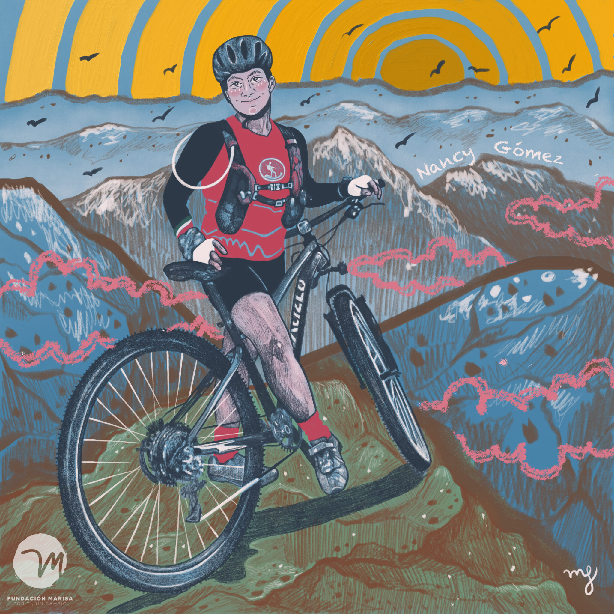 Nancy Gómez, Ciclismo, Haz deporte como niña