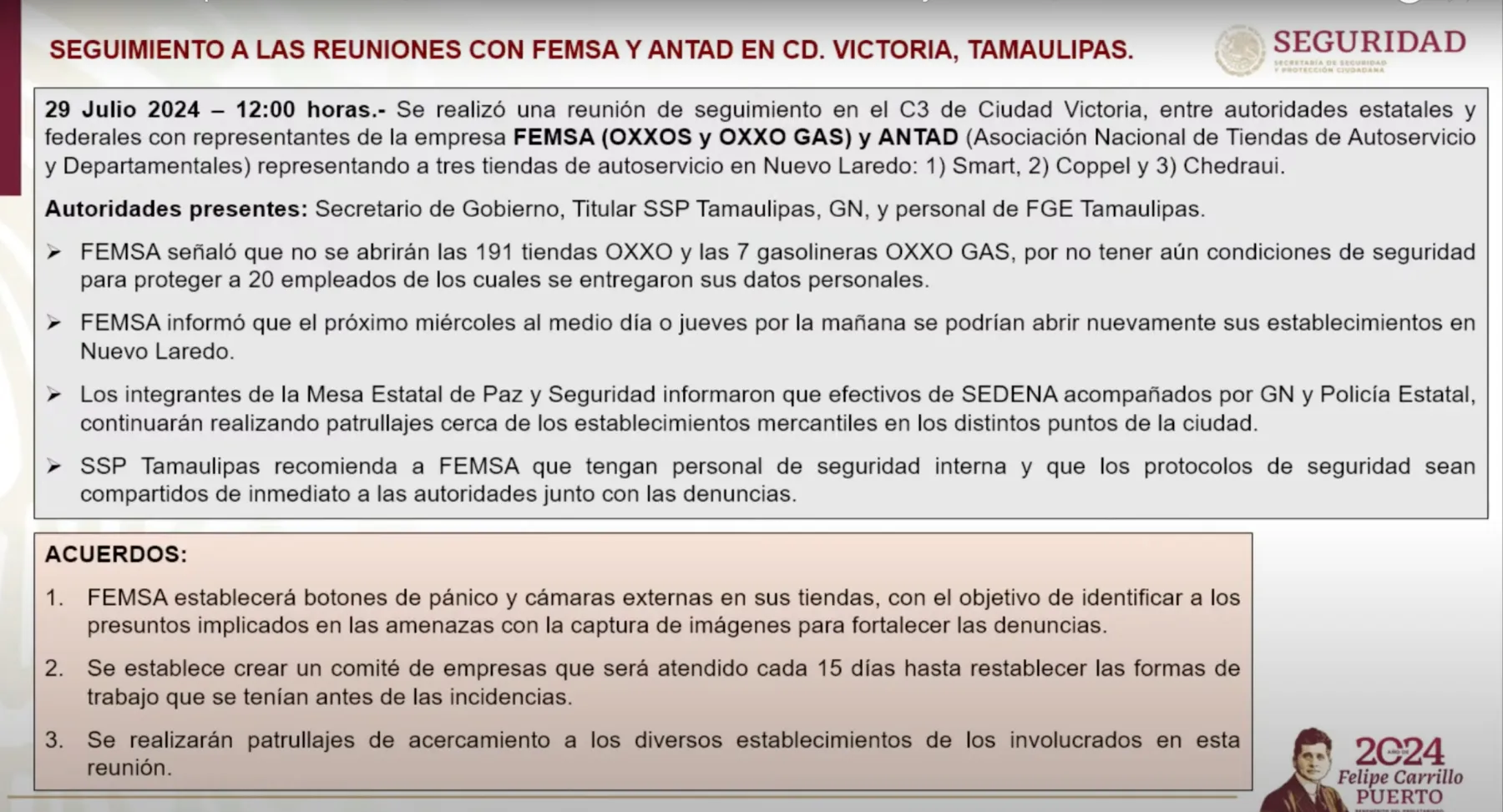 Coppel, Chedraui, Smart, Tamaulipas