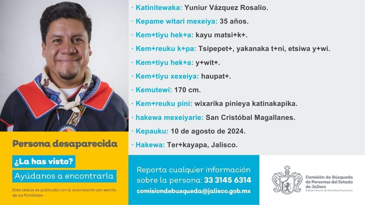 Yuniur, Vázquez, Xiwárica, Jalisco
