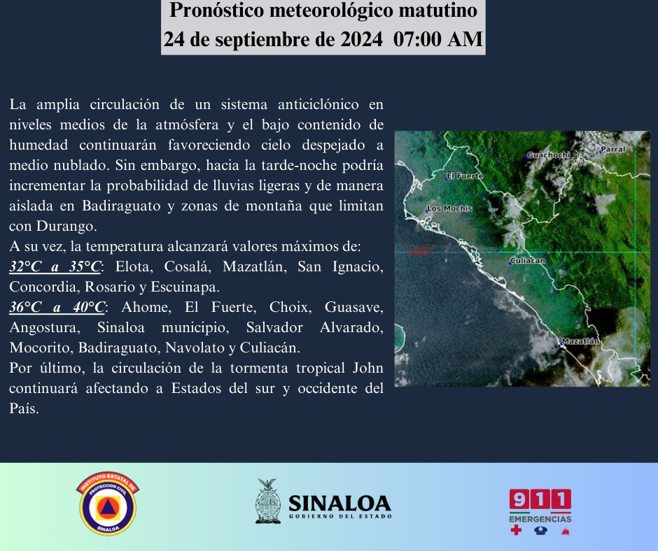 clima sinaloa septiembre 24