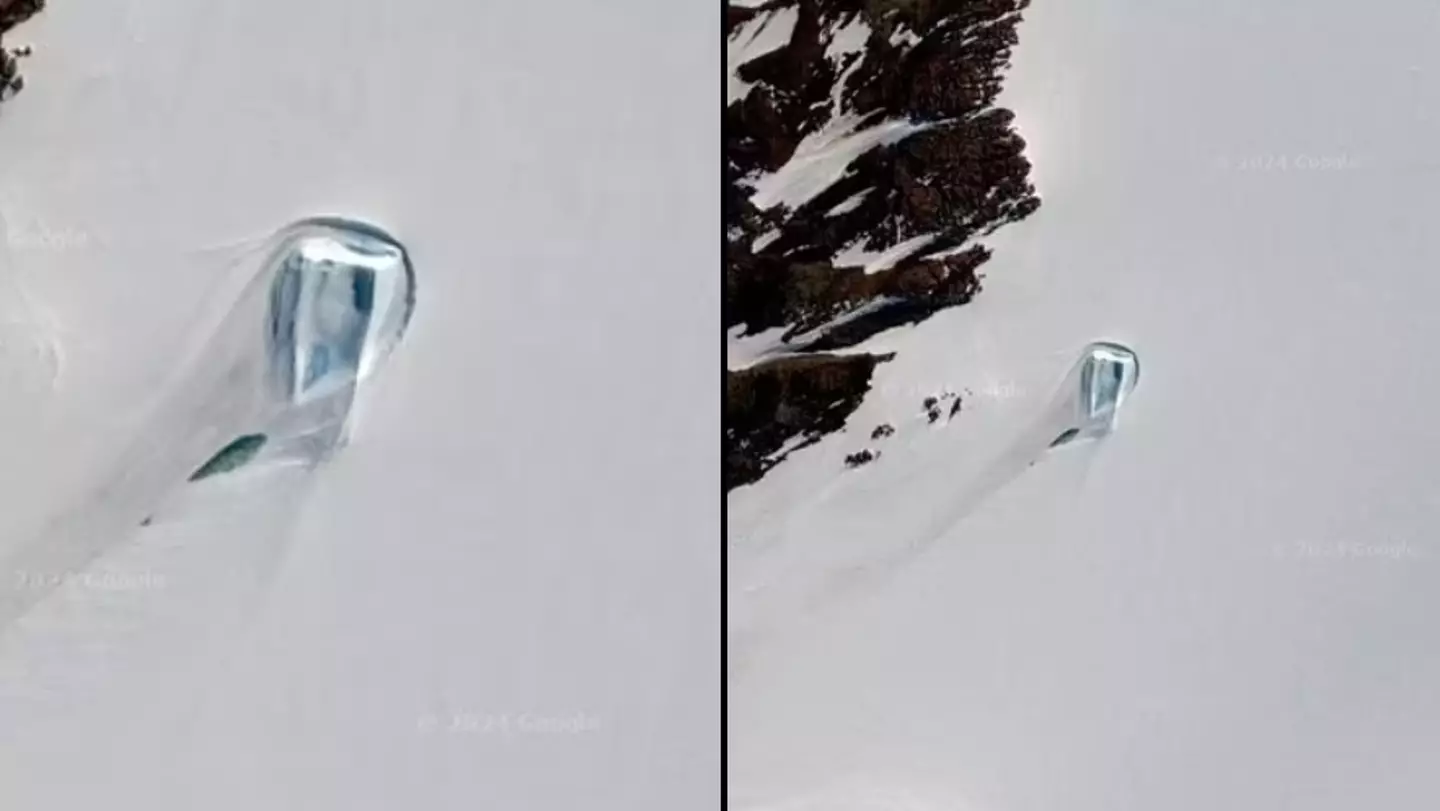 Puerta de hielo en la Antártida, google maps, conspiración.