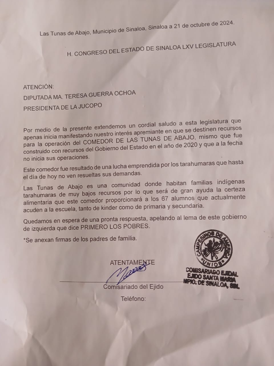 Comedor comunitario , Región Tarahumara, Sinaloa, Sinaloa de Leyva