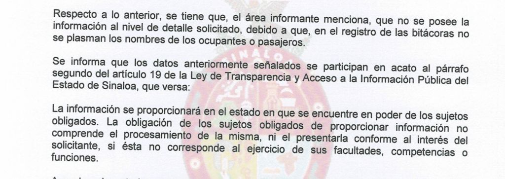 Quirino Ordaz Coppel, Vuelos, Los vuelos de Quirino, Sinaloa, Gobierno de Sinaloa