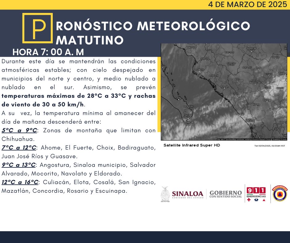 clima ahome 4 de marzo