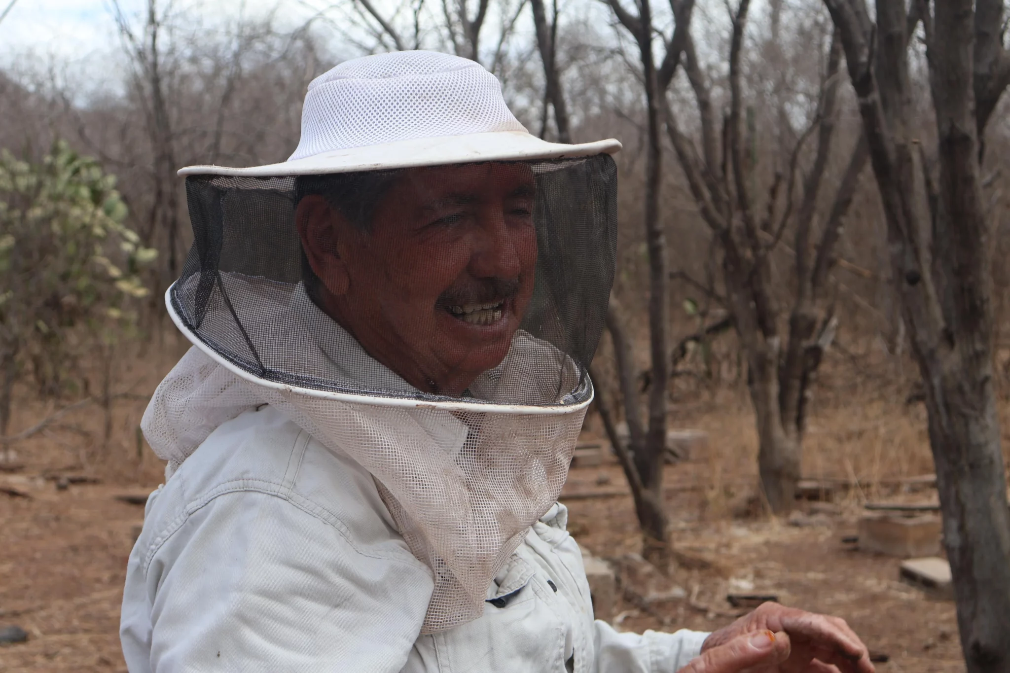 Apicultor Manuel Sosa reproducción de abeja reina
