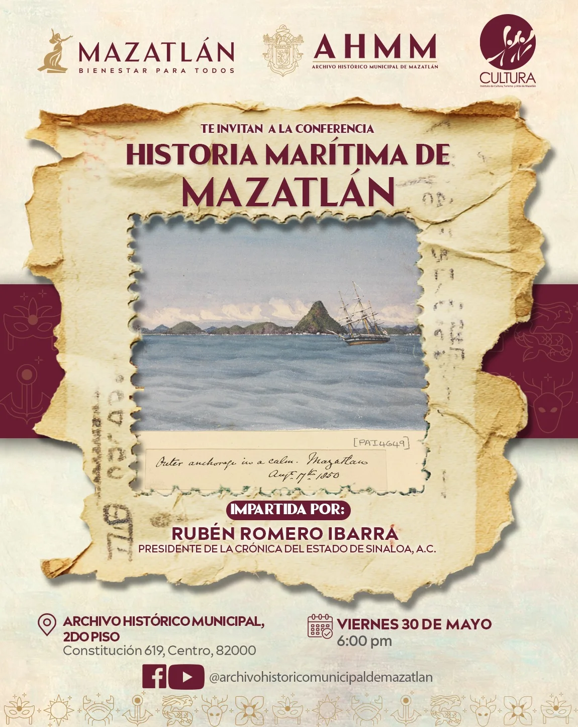 conferencia historia maritima de mazatlan