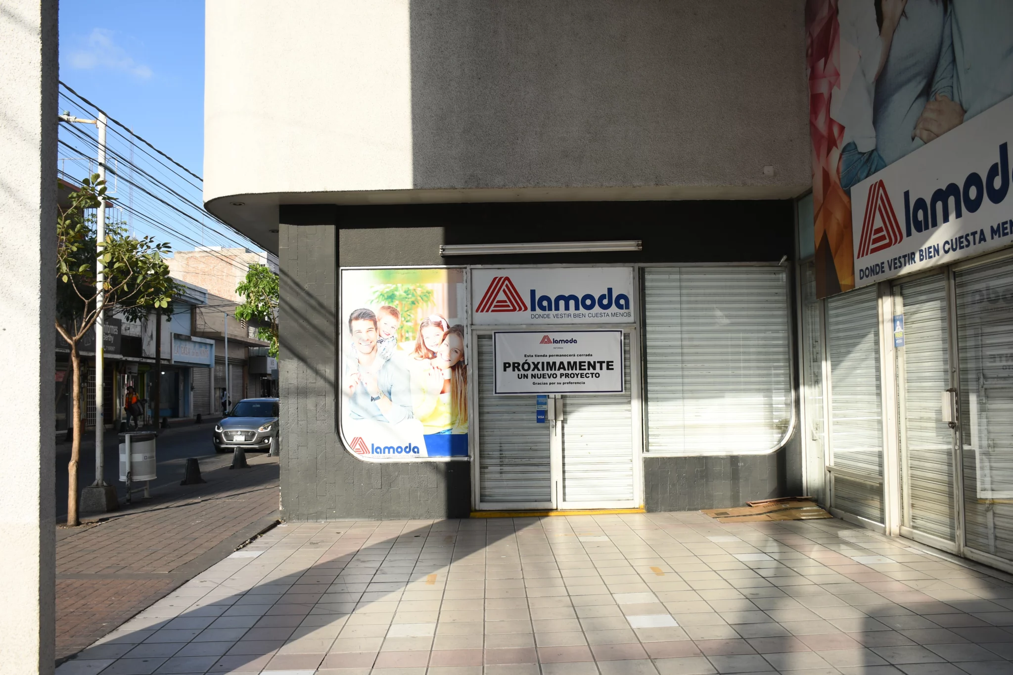 Alamoda cerrada.