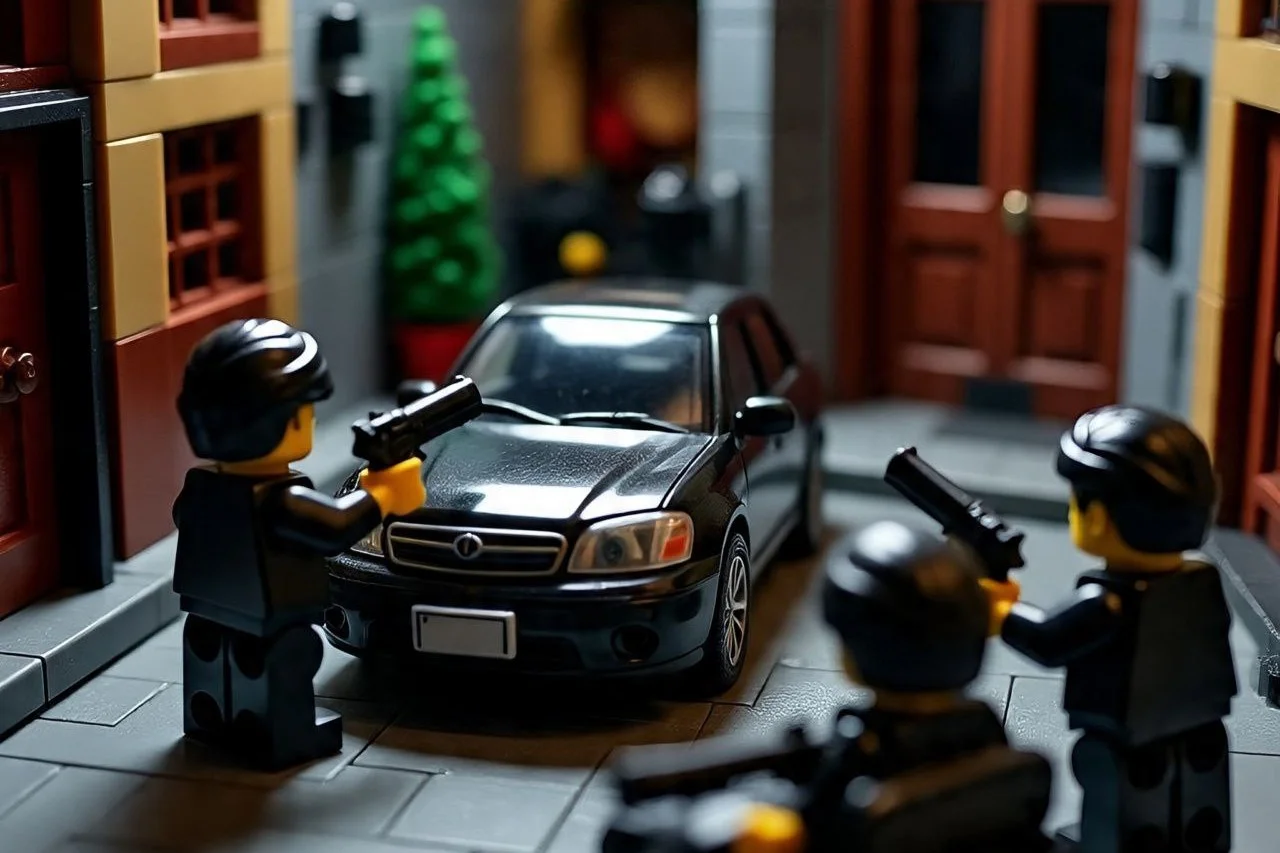 robo de auto lego estilo meta ai
