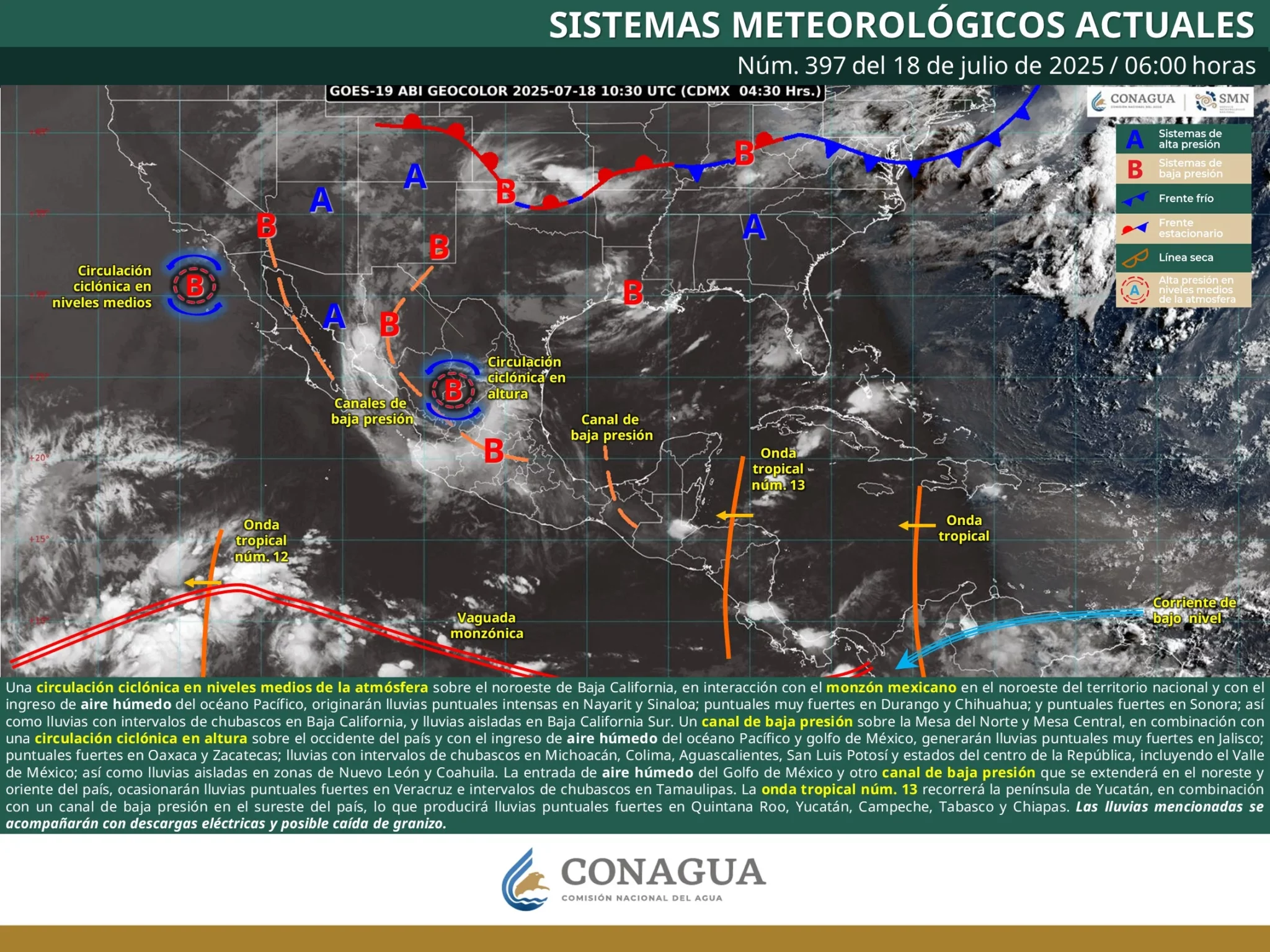 clima los mochis 18 de julio