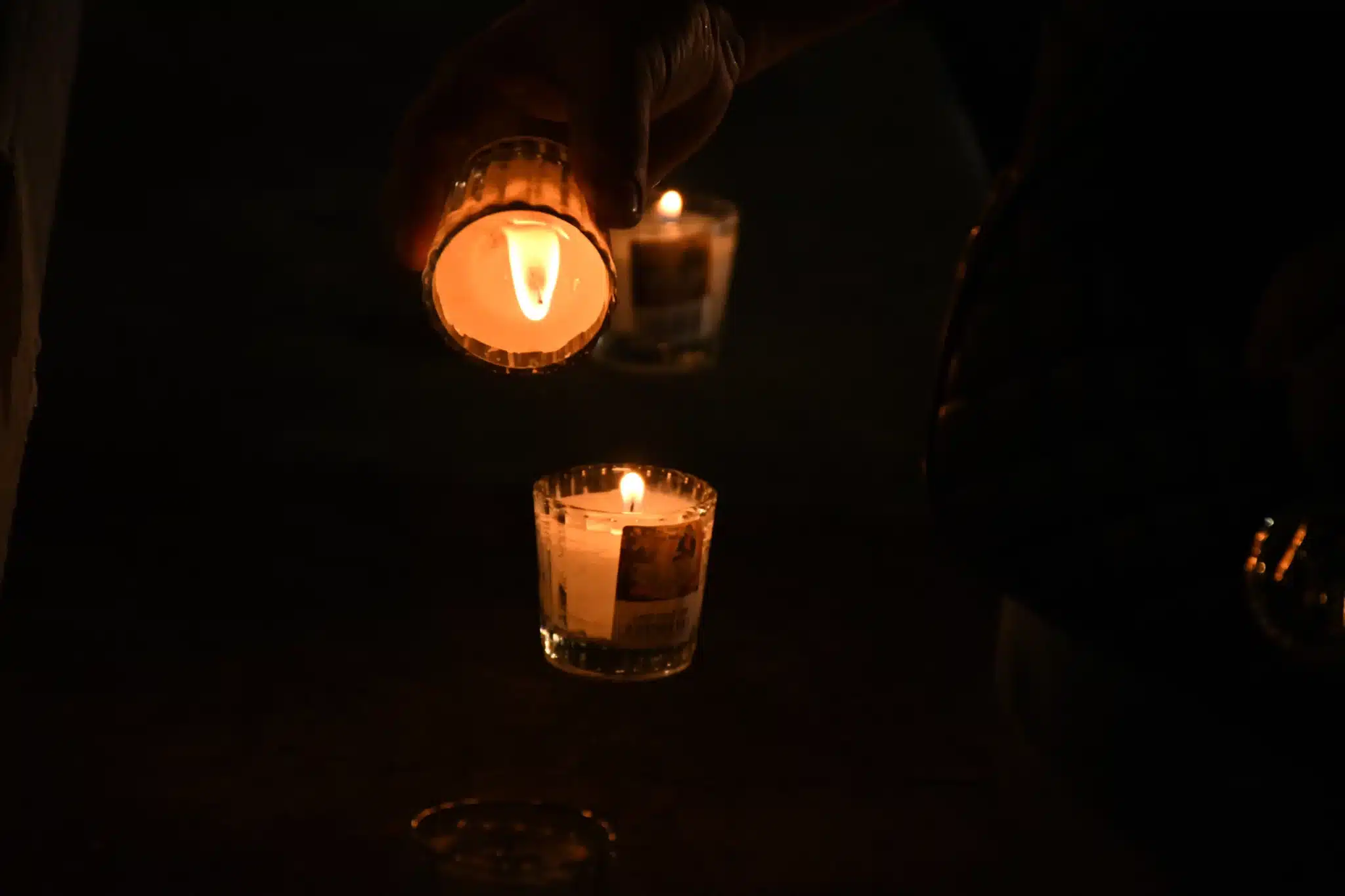 Veladoras por los desaparecidos en Culiacán