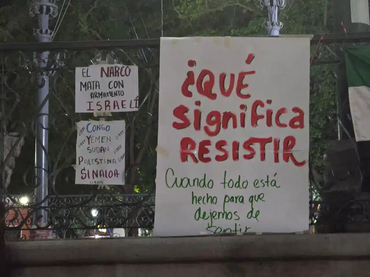 Consigna de protesta Culiacán