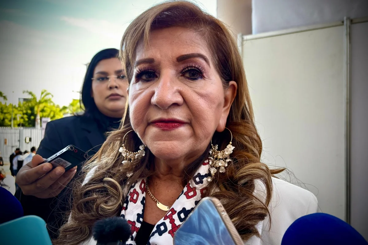 La morenista María Teresa Guerra Ochoa defiende los resultados del cuarto año de la administración de Rocha Moya.