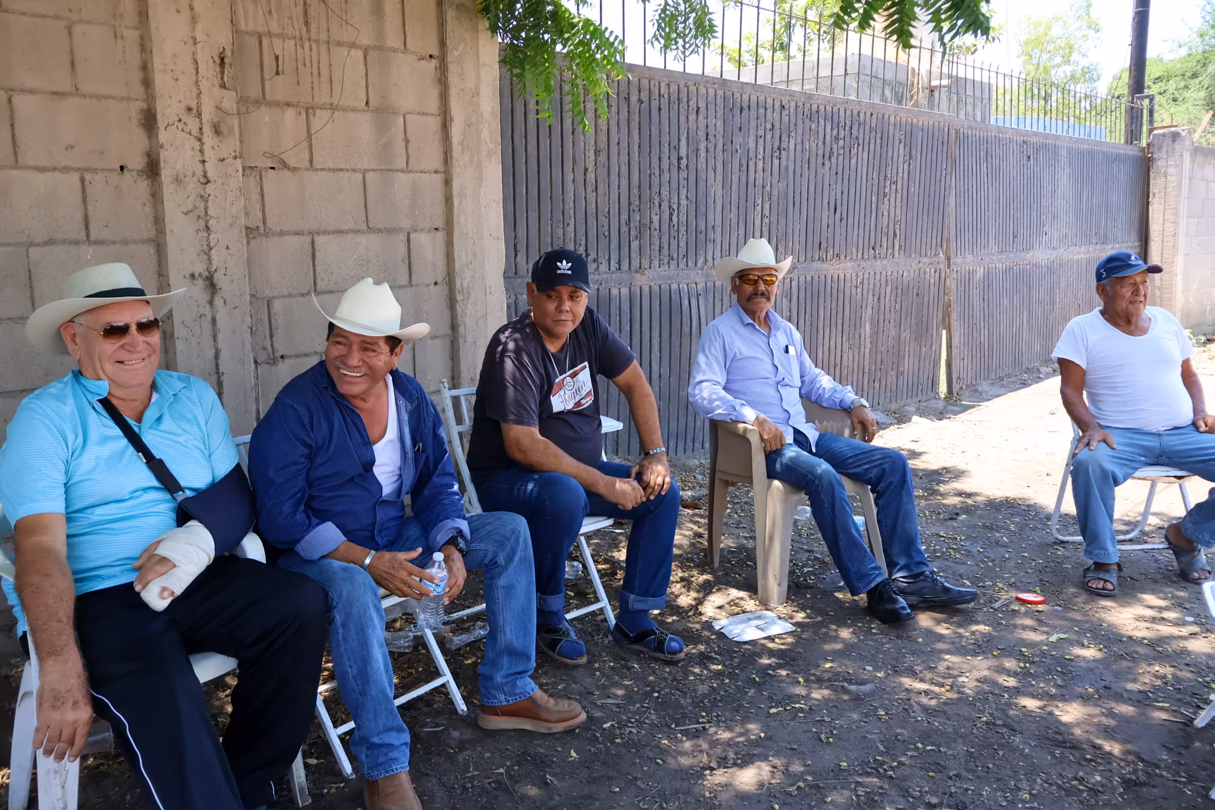 cañeros en el plantón