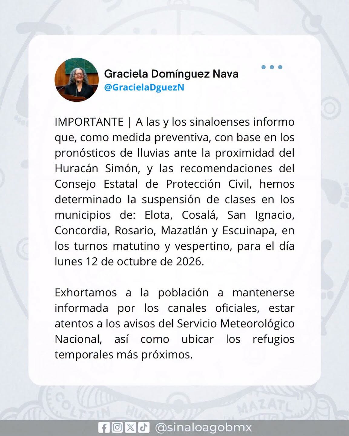 clima-sinaloa-lunes-12-octubre-2026
